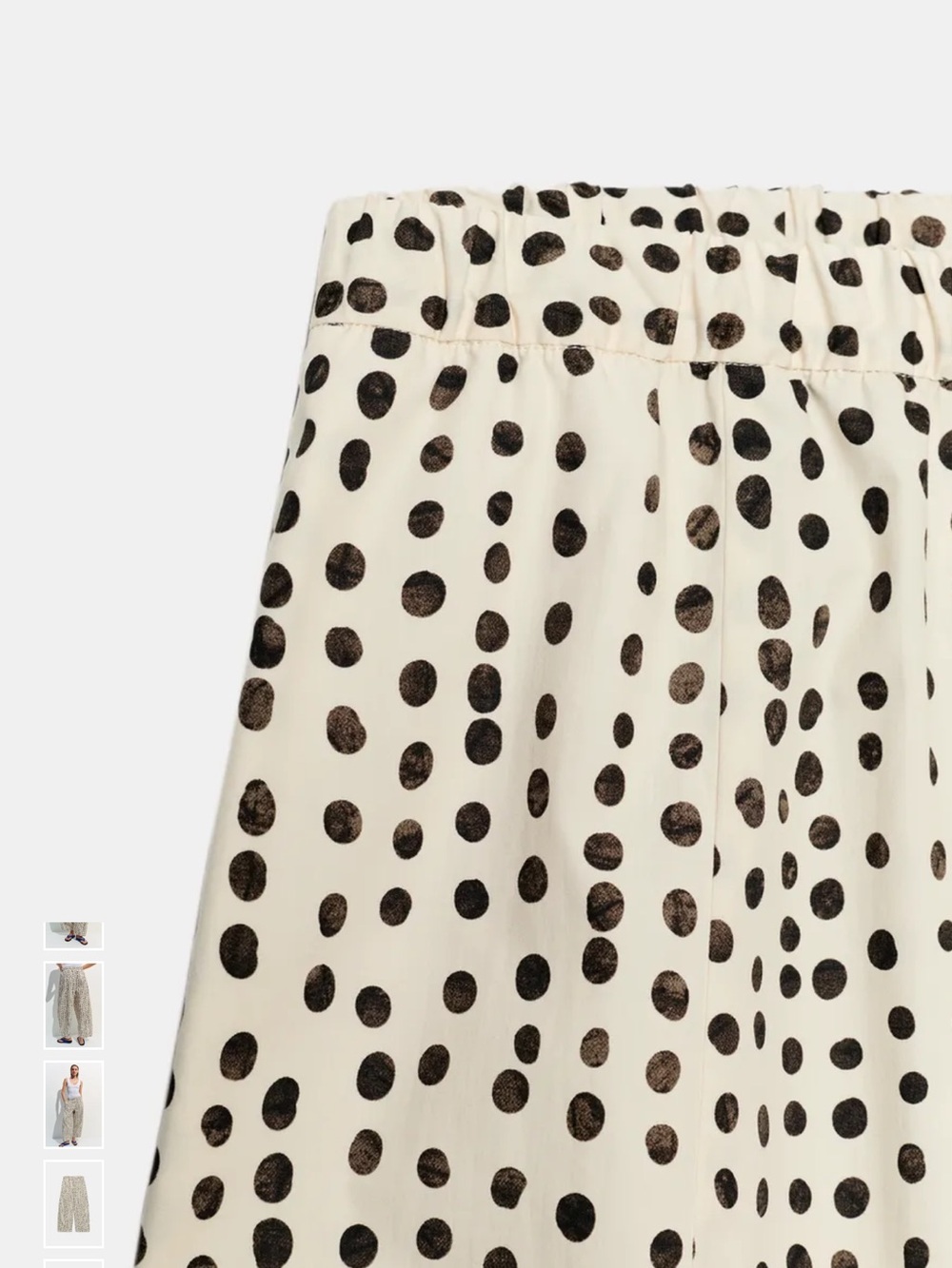 NWT ZARA ZW COLLECTION POLKA DOT PAJAMA PANTS - Picture 7 of 8
